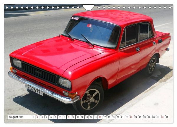 Produktbild: MOSKWITSCH - Auto-Legende der UdSSR (Wandkalender 2026 DIN A4 quer), CALVENDO Monatskalender