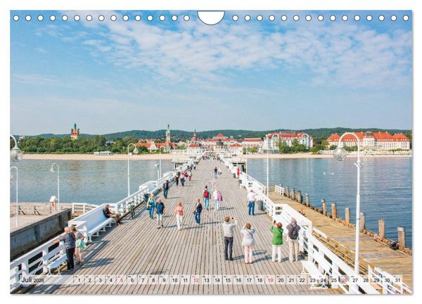 Produktbild: Polnische Dreistadt - Danzig, Gdingen und Seebad Sopot (Wandkalender 2026 DIN A4 quer), CALVENDO Monatskalender