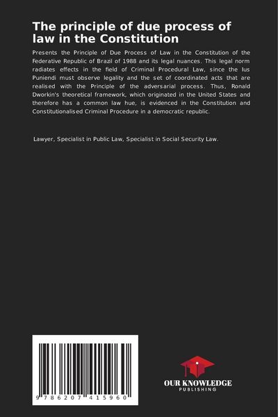 Produktbild: The principle of due process of law in the Constitution