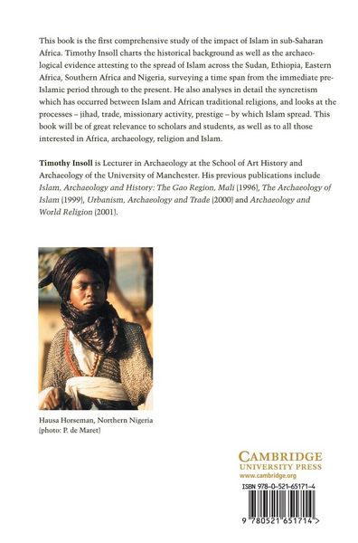 Produktbild: The Archaeology of Islam in Sub-Saharan Africa