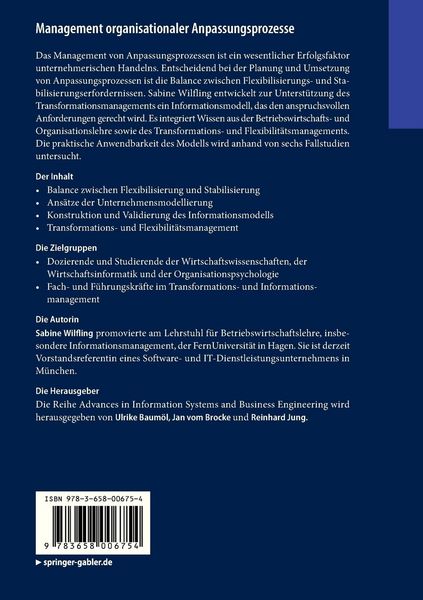 Produktbild: Management organisationaler Anpassungsprozesse