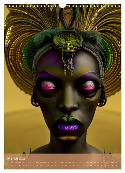 Produktbild: Voodoo Queens (Wall Calendar 2026 DIN A3 portrait), CALVENDO 12 Month Wall Calendar
