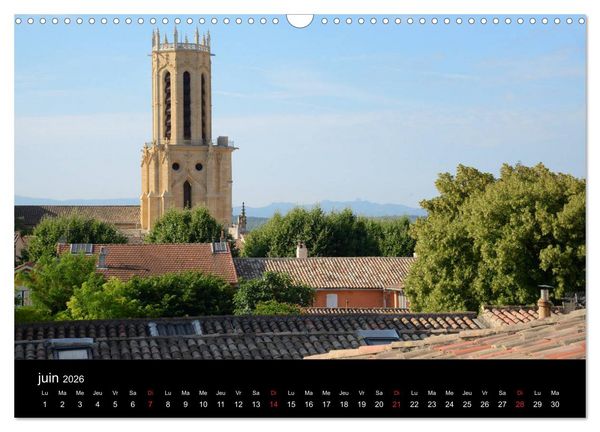Produktbild: Aix-en-Provence: Capitale du Roi Ren&eacute; (Calendrier mural 2026 DIN A3 vertical), CALVENDO calendrier mensuel