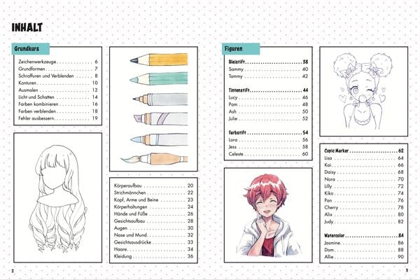 Manga-Zeichenschule für Kinder Übungsbuch