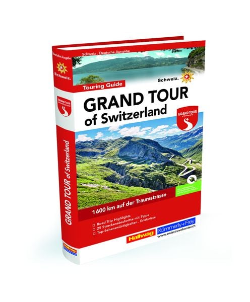 Produktbild: Hallwag Reisef&uuml;hrer Grand Tour of Switzerland Touring Guide, deutsche Ausgabe