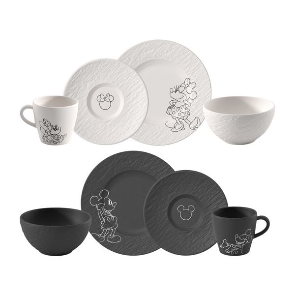 Produktbild: Villeroy & Boch Manufacture - Mickey Mouse Fr&uuml;hst&uuml;cks-Set, 8-teilig