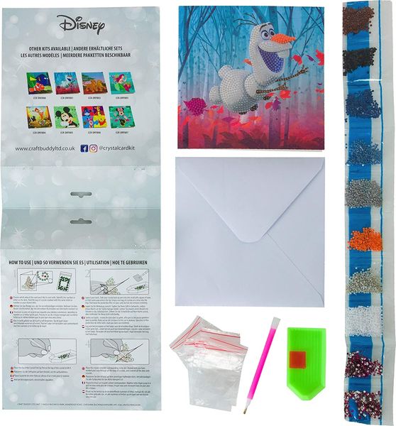 Produktbild: Craft Buddy CCK-DNY801 - Crystal Art, Floating Olaf, 18x18cm, Multi