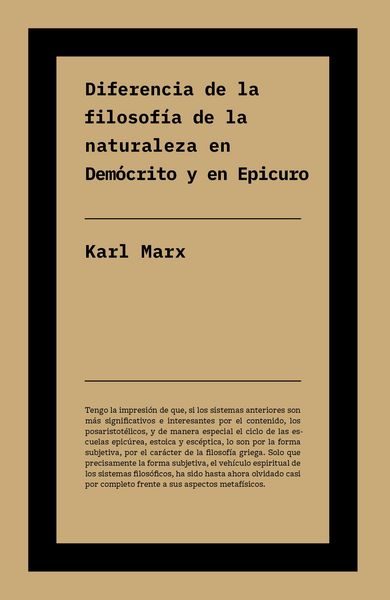 Produktbild: Diferencia entre la filosof&iacute;a de la naturaleza en Dem&oacute;crito y en Epicuro