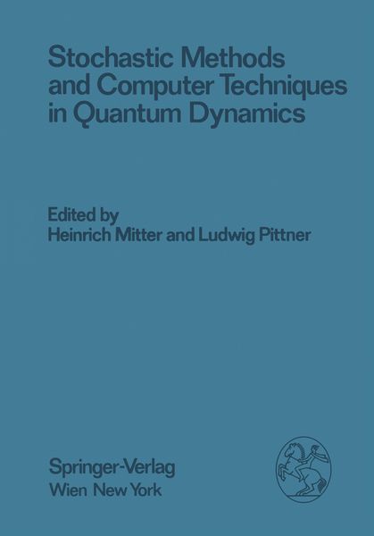 Produktbild: Stochastic Methods and Computer Techniques in Quantum Dynamics
