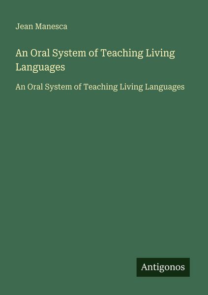 Produktbild: An Oral System of Teaching Living Languages