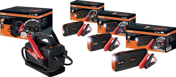 Produktbild: Osram Automotive Schnellstartsystem BATTERYstart 200 OBSL200 Starthilfestrom (12 V)=150 A USB-Steckdose 1x