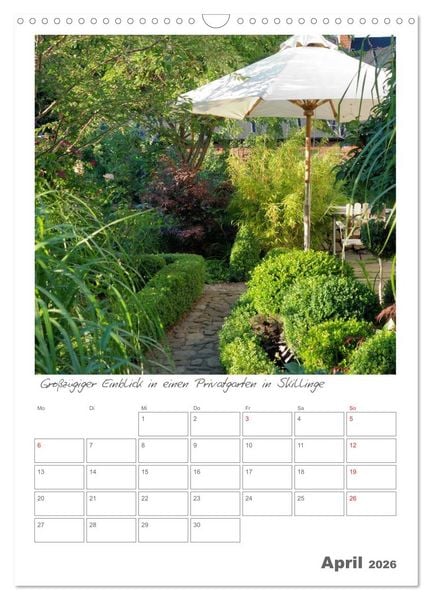 Produktbild: G&auml;rten in Schweden (Wandkalender 2026 DIN A3 hoch), CALVENDO Monatskalender