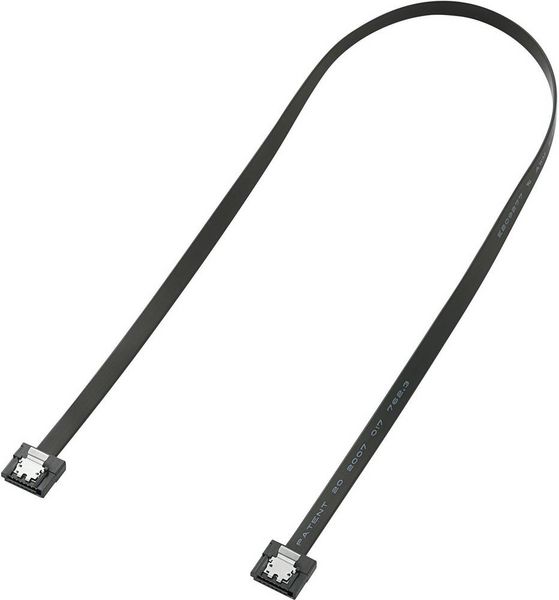 Produktbild: Renkforce Festplatten Anschlusskabel [1x SATA-Buchse 7pol. - 1x SATA-Buchse 7pol.] 0.50 m Schwarz