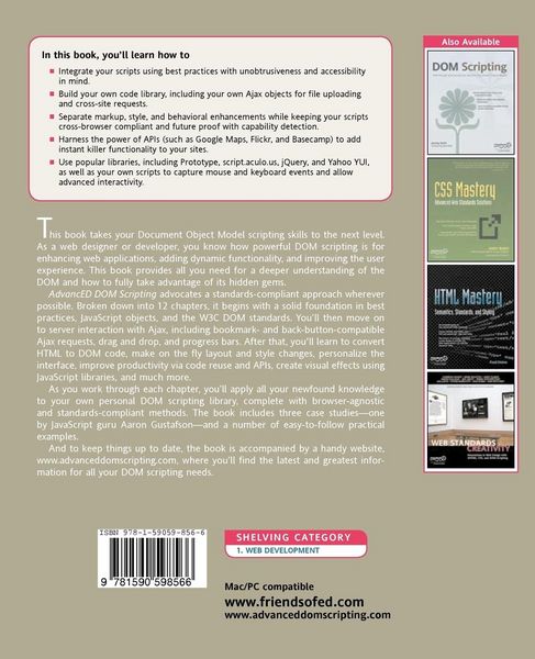 Produktbild: AdvancED DOM Scripting