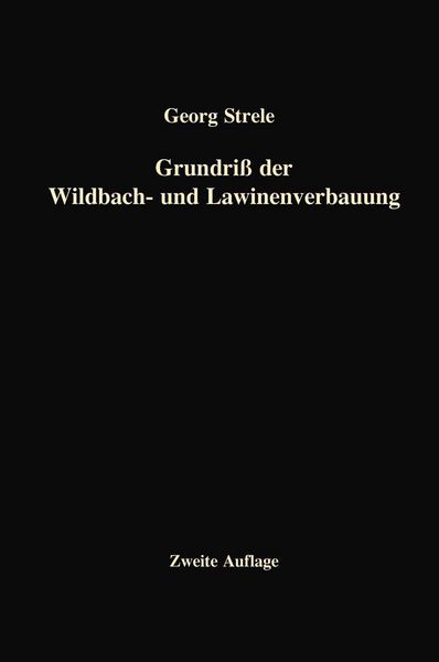 Produktbild: Grundri&szlig; der Wildbach- und Lawinenverbauung