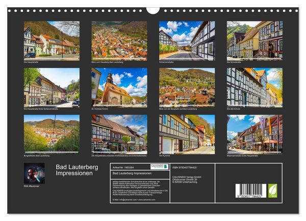 Produktbild: Bad Lauterberg Impressionen (Wandkalender 2026 DIN A3 quer), CALVENDO Monatskalender