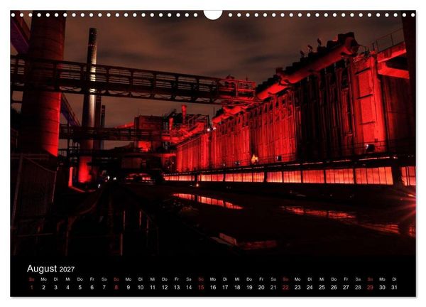 Produktbild: Impressionen Ruhrgebiet bei Nacht (Wandkalender 2027 DIN A3 quer), CALVENDO Monatskalender