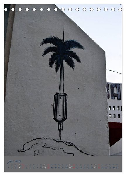 Produktbild: CUBAN GRAFITTI (Tischkalender 2026 DIN A5 hoch), CALVENDO Monatskalender