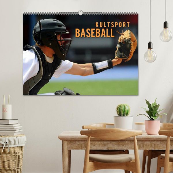 Produktbild: Kultsport Baseball (Wandkalender 2026 DIN A2 quer), CALVENDO Monatskalender