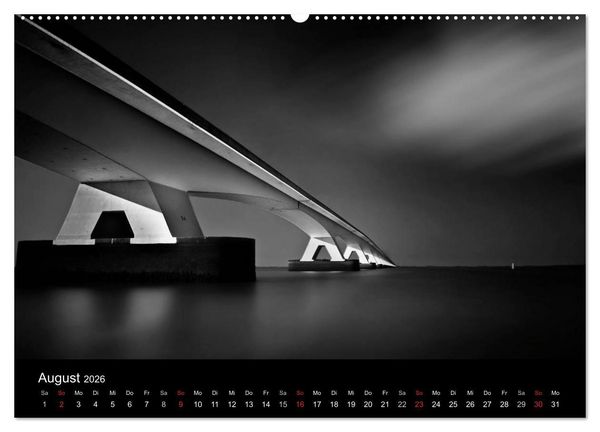 Produktbild: Black-Schwarz-Noir 2026 (Wandkalender 2026 DIN A2 quer), CALVENDO Monatskalender