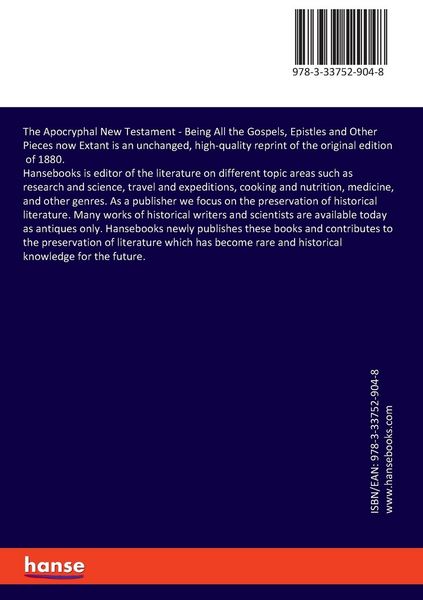 Produktbild: The Apocryphal New Testament