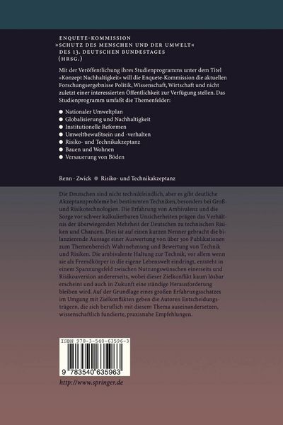 Produktbild: Risiko- und Technikakzeptanz