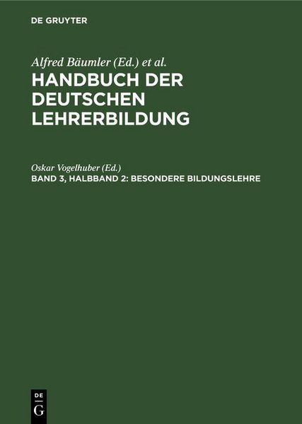 Produktbild: Besondere Bildungslehre