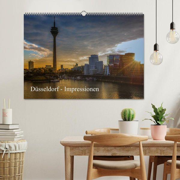 Produktbild: D&uuml;sseldorf - Impressionen (Wandkalender 2026 DIN A2 quer), CALVENDO Monatskalender