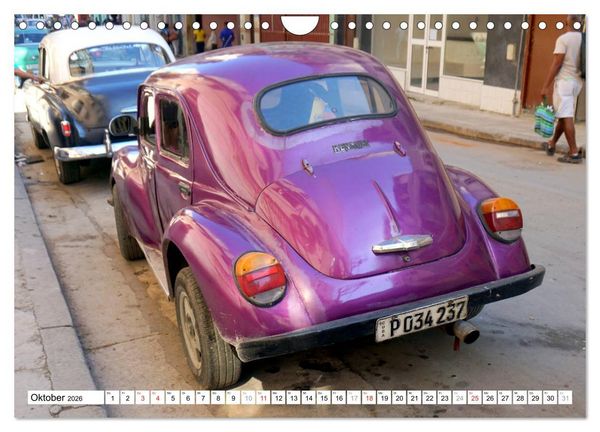 Produktbild: RENAULT 4CV - Frankreichs K&auml;fer auf Kuba (Wandkalender 2026 DIN A4 quer), CALVENDO Monatskalender