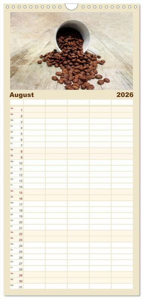 Produktbild: Familienplaner 2026 - Der K&uuml;chenkalender mit 5 Spalten (Wandkalender, 21 x 45 cm) CALVENDO