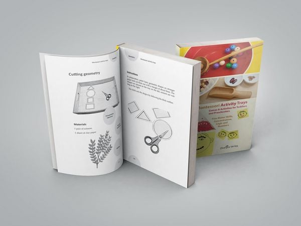Produktbild: 90 Montessori Activity Trays. Fine Motor Skills, Concentration, Logic and Numbers