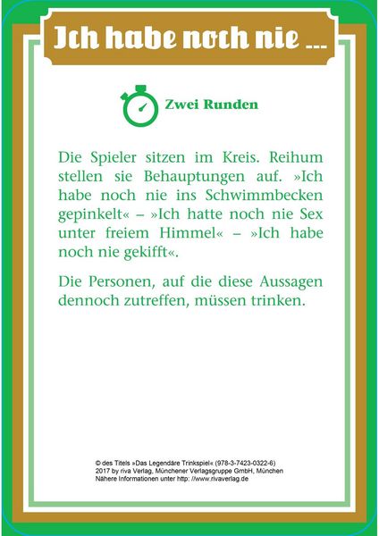 Produktbild: Das legend&auml;re Trinkspiel