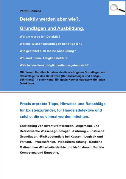 Produktbild: Inventurdifferenzen und Handelsdetektive / Detektiv werden aber wie Grundlagen und Ausbildung