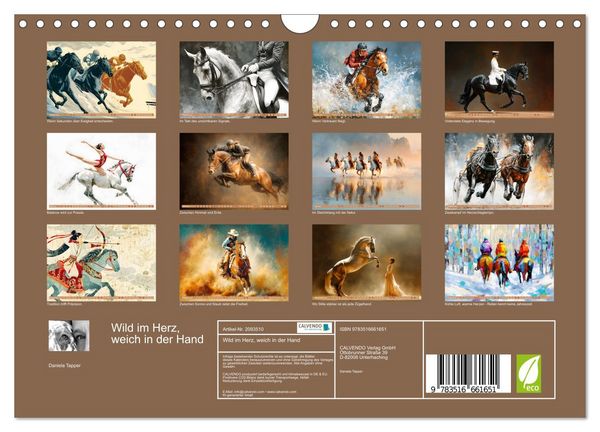 Produktbild: Wild im Herz, weich in der Hand (Wandkalender 2026 DIN A4 quer), CALVENDO Monatskalender