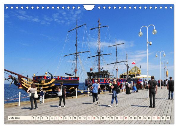 Produktbild: Die polnische Ostsee (Wandkalender 2026 DIN A4 quer), CALVENDO Monatskalender