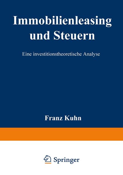 Produktbild: Immobilienleasing und Steuern