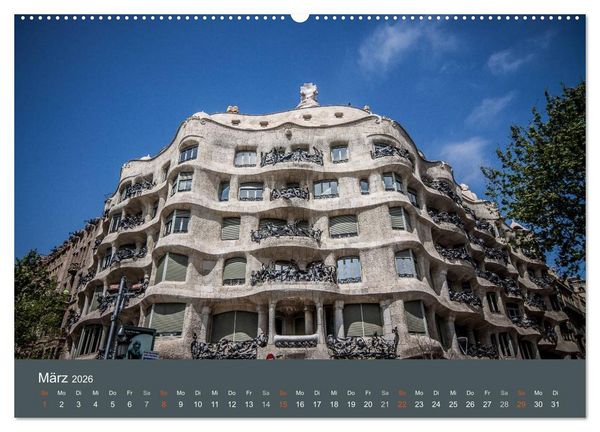 Produktbild: Barcelona - Faszinierende Architektur (Wandkalender 2026 DIN A2 quer), CALVENDO Monatskalender
