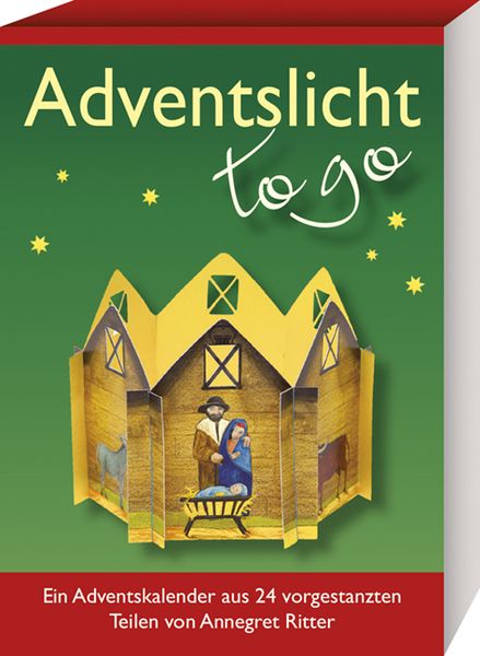 Produktbild: Adventslicht - to go. Ein Adventskalender aus 24 vorgestanzten Teilen