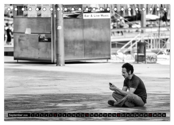 Produktbild: Streetlife Barcelona (Tischkalender 2026 DIN A5 quer), CALVENDO Monatskalender
