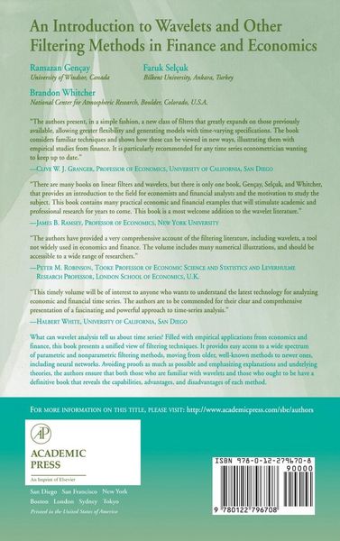 Produktbild: An Introduction to Wavelets and Other Filtering Methods in Finance and Economics