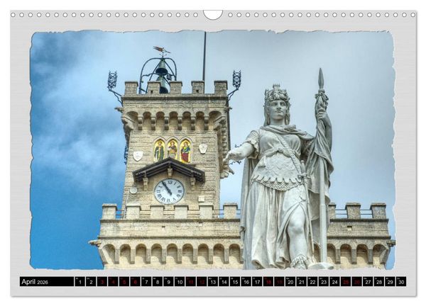 Produktbild: Impressionen - von und rund um San Marino (Wandkalender 2026 DIN A3 quer), CALVENDO Monatskalender