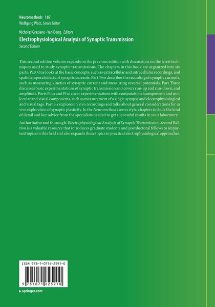 Produktbild: Electrophysiological Analysis of Synaptic Transmission