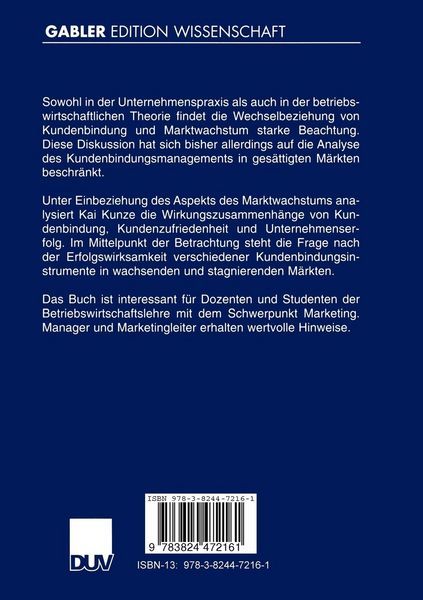 Produktbild: Kundenbindungsmanagement in verschiedenen Marktphasen