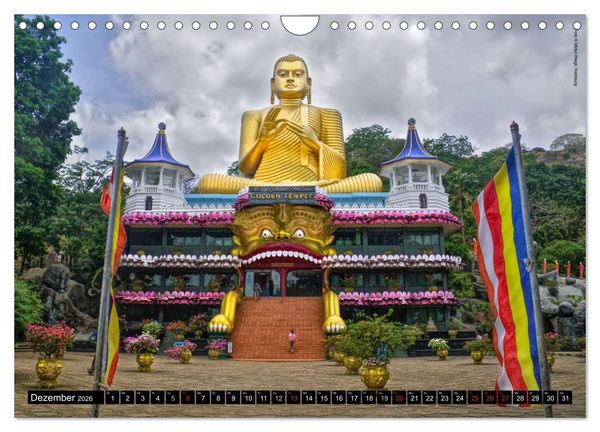 Produktbild: Sri Lanka 2026 &ndash; Exotische Welt (Wandkalender 2026 DIN A4 quer), CALVENDO Monatskalender
