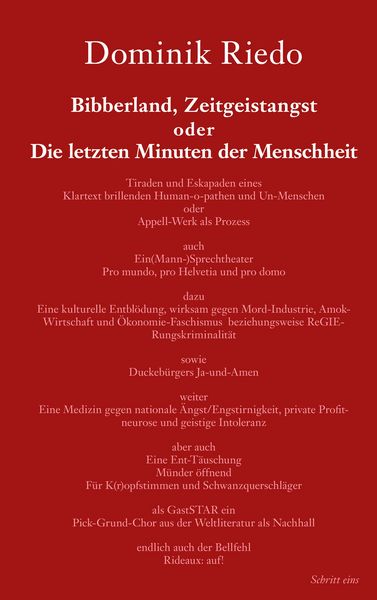 Produktbild: Bibberland, Zeitgeistangst oder Die letzten Minuten der Menschheit