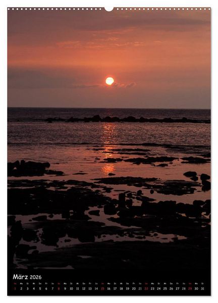 Produktbild: Hawaiian Sunsets (hochwertiger Premium Wandkalender 2026 DIN A2 hoch), Kunstdruck in Hochglanz