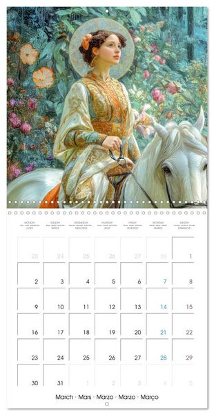 Produktbild: Stylish Women Art Nouveau Era (Wall Calendar 2026 12 &times; 12 Inch) CALVENDO 12 Month Wall Calendar