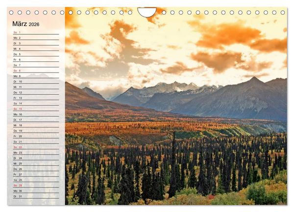 Produktbild: Alaska - Weites Land (Wandkalender 2026 DIN A4 quer), CALVENDO Monatskalender