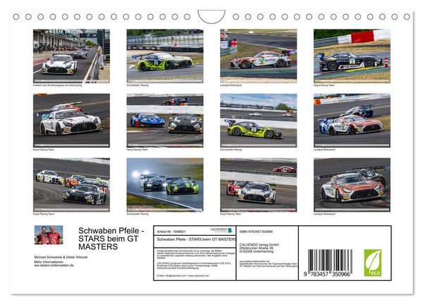 Produktbild: Schwaben Pfeile - STARS beim GT MASTERS (Wandkalender 2026 DIN A4 quer), CALVENDO Monatskalender