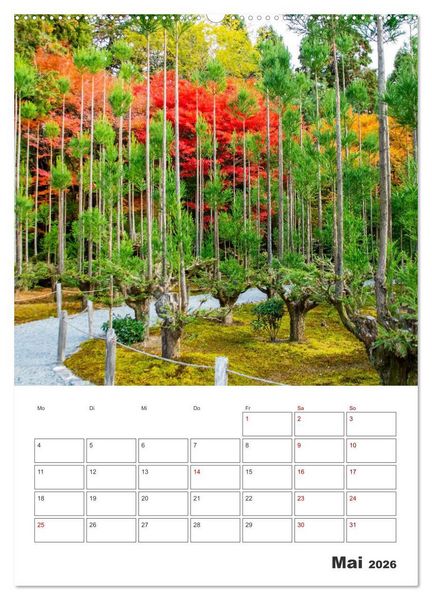 Produktbild: Eine Rundreise - Japan (Wandkalender 2026 DIN A2 hoch), CALVENDO Monatskalender